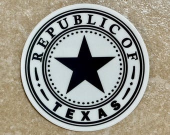 Pegatina de la República de Texas