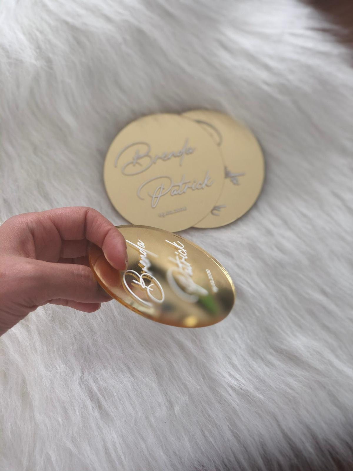 Wedding coasters acrylic wedding coasters custom coasters Etsy