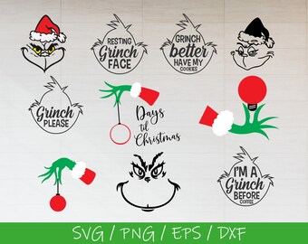 Download Grinch Hand Svg Etsy