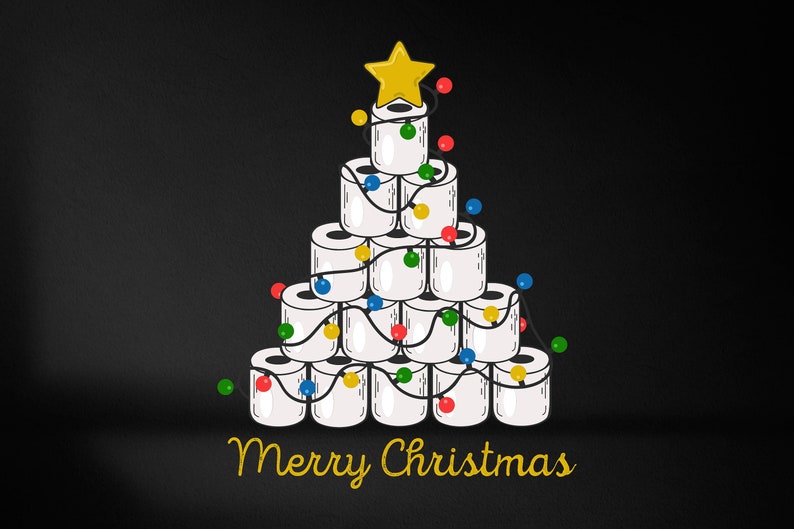 2020 Christmas Toilet Paper SVG Toilet Paper Christmas Tree image 0