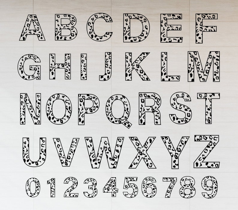 Download Animal Font Svg Clipart Silhouette Leopard Font Svg Leopard Alphabet Svg Leopard Letters Svg Leopard Svg Jpeg Eps Cricut Dxf Png Clip Art Art Collectibles Deshpandefoundationindia Org