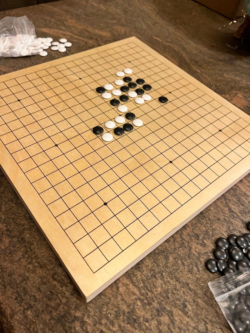 Personalized GO Game Set: 19x19 Grid, 361 Stones - Etsy