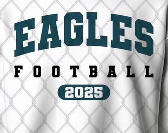 Mascota de fútbol de las Águilas 2025 (SVG), Águilas PNG (sublimación digital), Descarga instantánea del espíritu de la nación de las Águilas