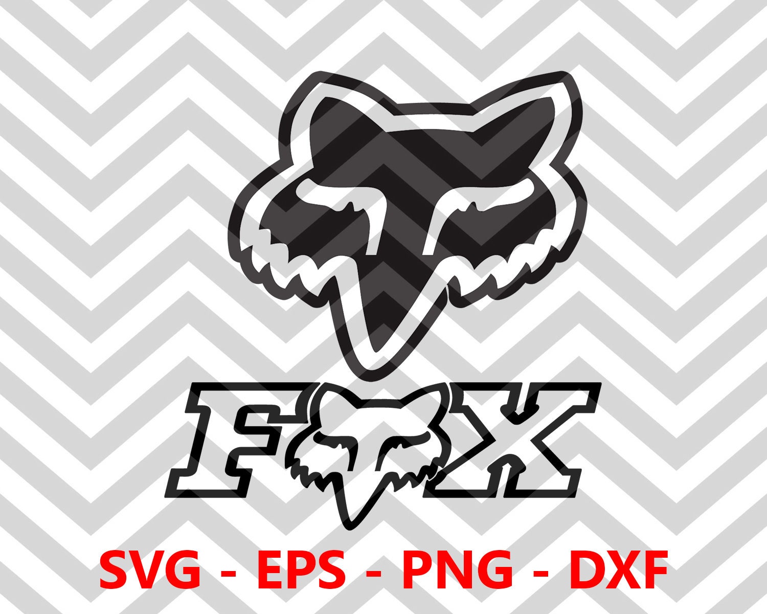 Fox Racing SVG Fox Racing Logo Silhouette Cut Files Vector Etsy