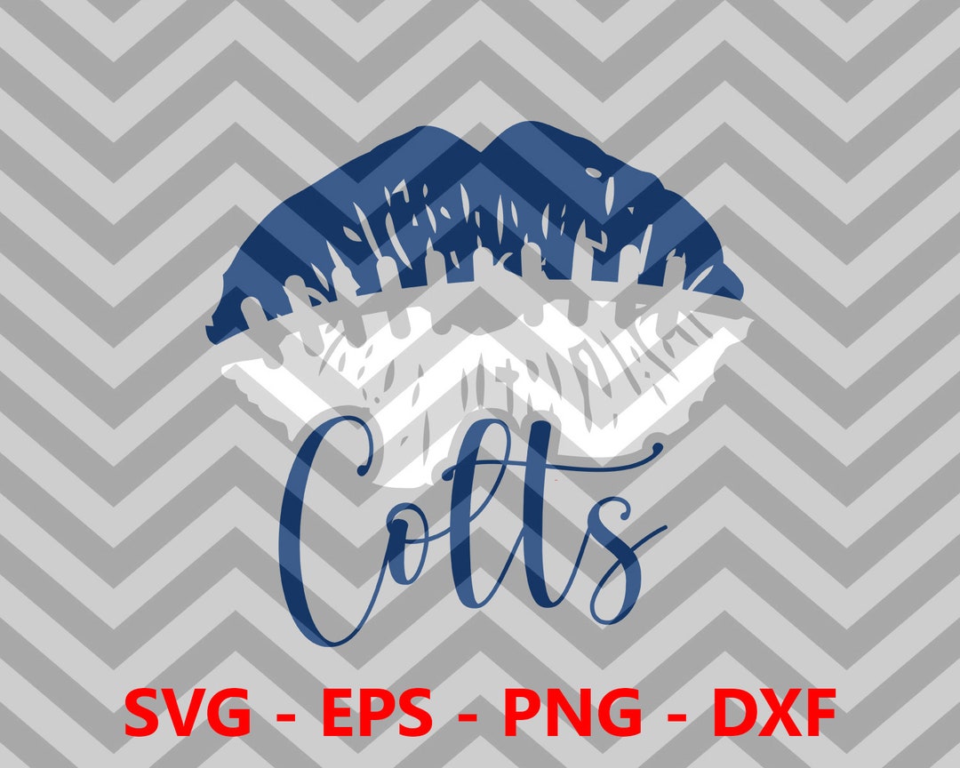 Colts Lips Svg, Colts Svg, Colts Png, Colts Clipart, Colts Cricut Svg ...