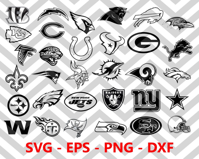 Download 32 NFL Logo SVG Bundle 32 NFL svg files for cricut ...