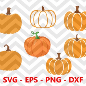 Pumpkin SVG, Pumpkin Svg Silhouette Cut Files, Vector Pumpkin Clipart, Pumpkin Svg Dxf Dxf Png