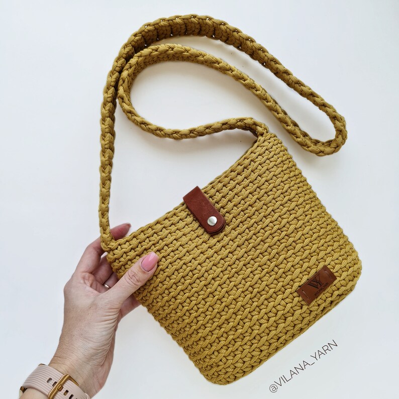 Crochet bag pattern / summer small shoulder bag Etsy