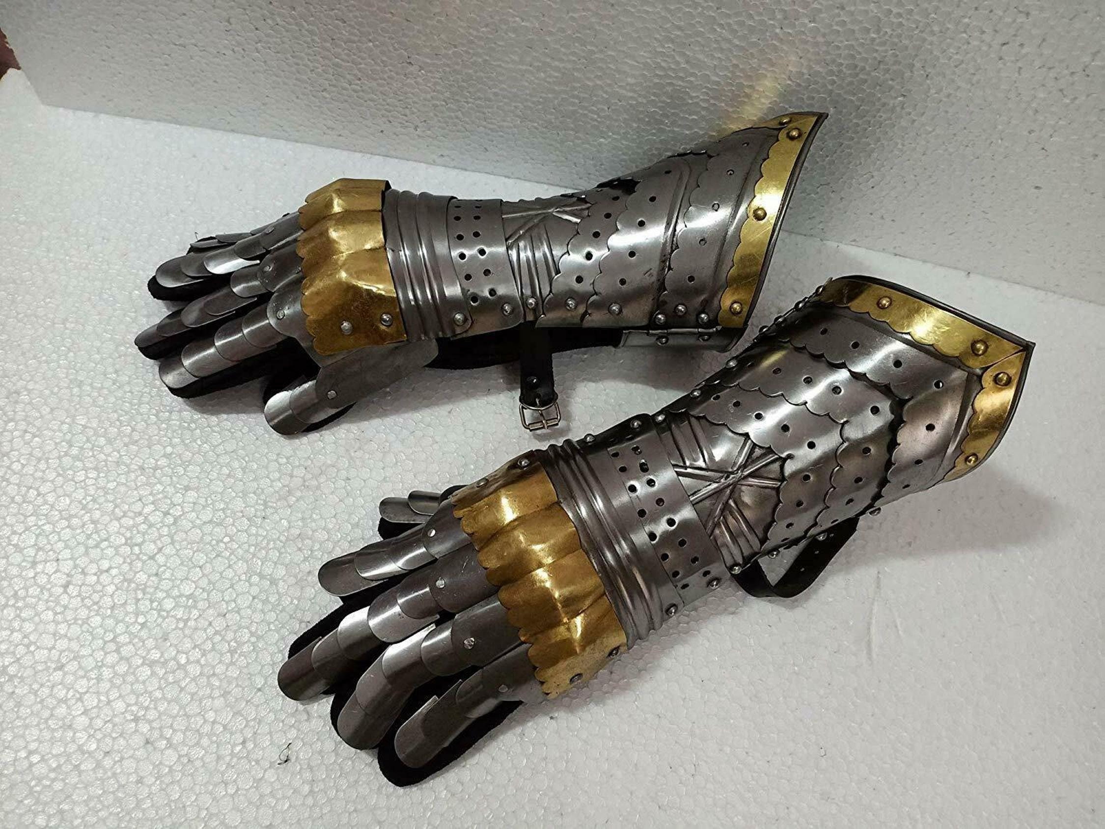 Arm Gauntlets Armor Functional Arm Gloves Reenactment LARP Etsy
