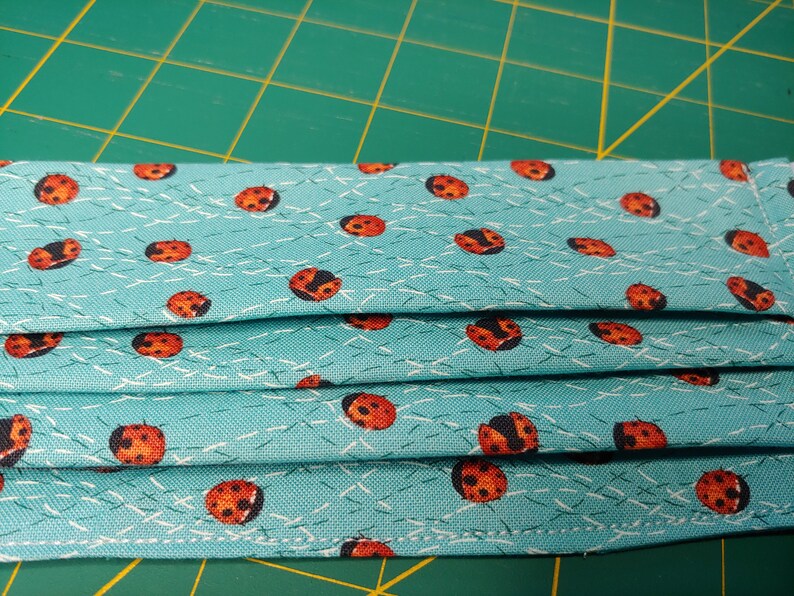 cute ladybug facemask scrunchie hairband