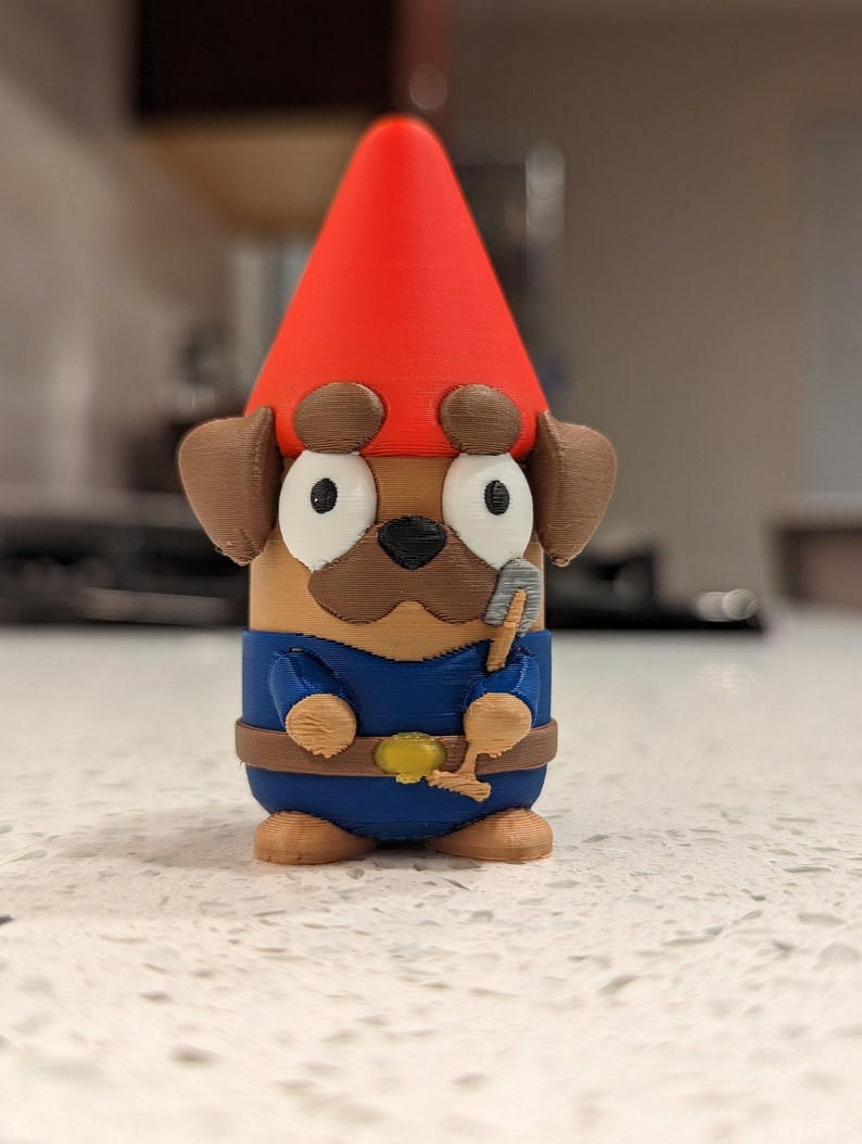 Gerald & Hecuba Gnome Figurines From Bluey TV Show Etsy