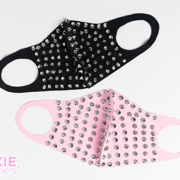 Studded Face Mask | Spike Face Mask | Made in the USA | Lightweight | No Filter