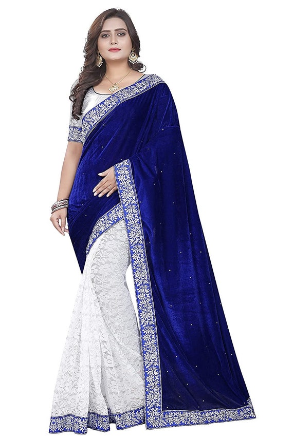 velvet party wear sarees