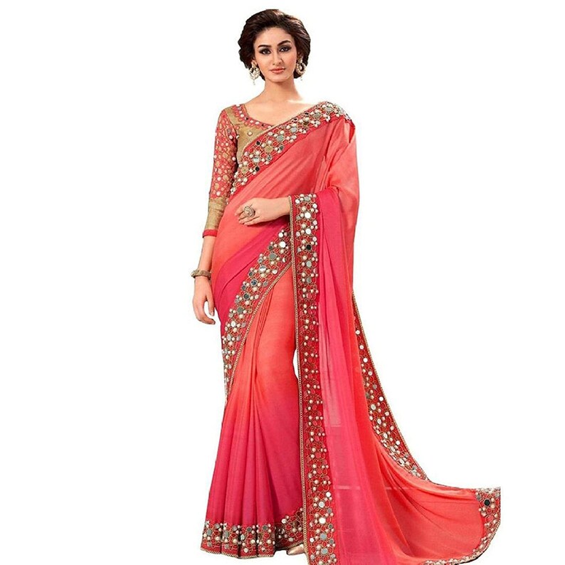 indo western fusion saree