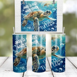Sea Turtle Tumbler: Ocean Lover Stainless Steel Travel Mug