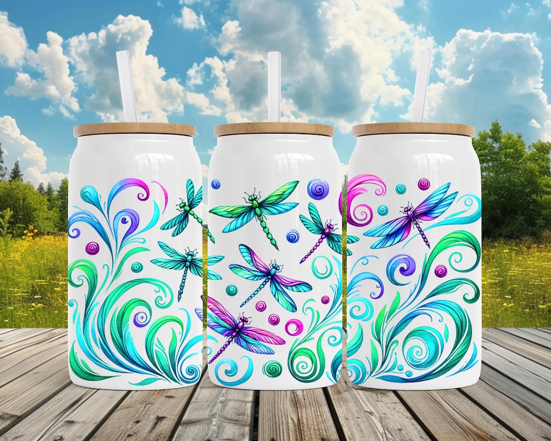 Dragonfly Tumbler: 16oz Insulated Stainless Steel Travel Mug - Etsy