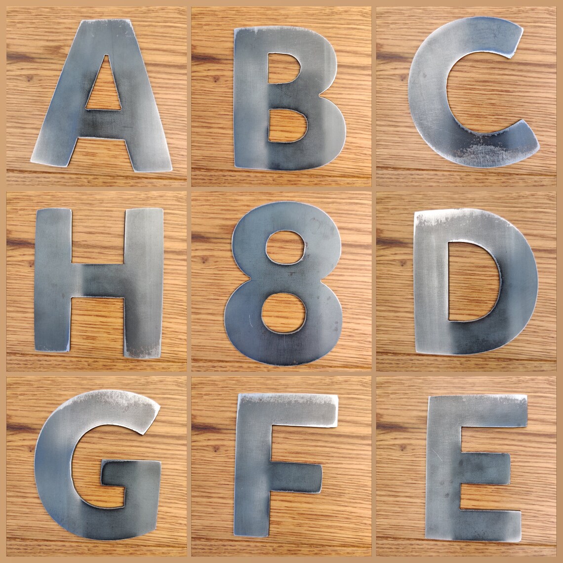 METAL LETTERS House NUMBERS Small 2 Inch Sign Word Metal Etsy