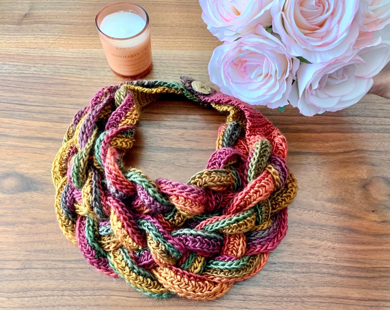 Sunset Braided Cowl Mother's Day image 1