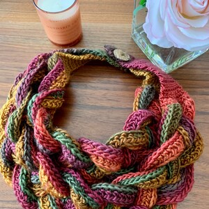 Sunset Braided Cowl Mother's Day image 5