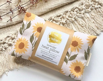 Heat Pillow - Sunflowers - Heat Pack - Heat Pad - Heat Bag - Lavender - Extra Large