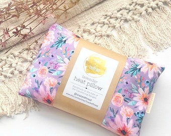 Heat Pillow - Lilac Pink Daisy - Heat Pack - Heat Pad - Heat Bag - Lavender - Extra Large
