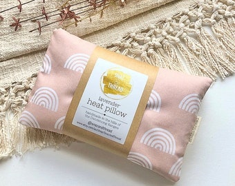 Heat Pillow - Blush Rainbows - Heat Pack - Heat Pad - Heat Bag - Lavender - Extra Large