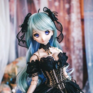 Smart doll, Dollfie dream, SD16, Gr dress set-A black haze