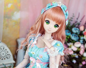 Smart Doll, DD, BJD Dress Set-Adorable Lolita Mini Dress blue