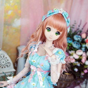 Smart doll, Dollfie dream, SD16, Gr dress set - Adorable Lolita Mini Dress-blue