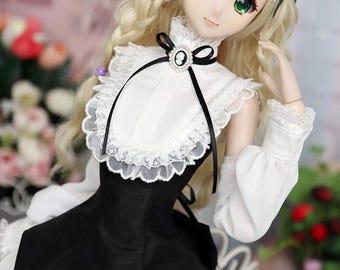 Smart Doll, DD, BJD Dress Set-refreshing and Lively Black & White
