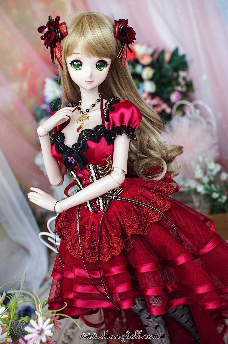 Smart Doll, Dollfie Dream, SD16, Gr Dress Set- A Haze-red