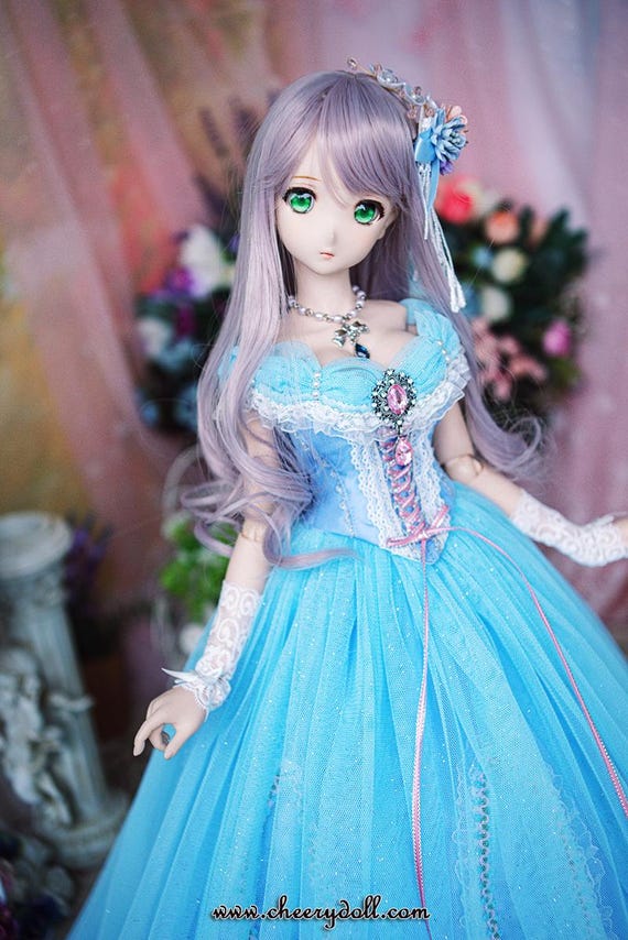 Smart Doll, DD, BJD Dress Set-a Gracious Smile-blue - Etsy