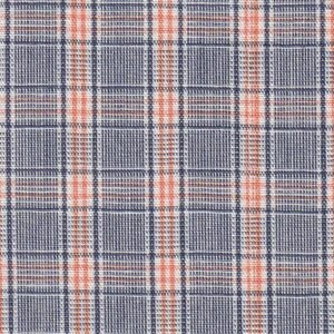 Cotton Flannel Stitched Patchwork Plaid Squares in Red Navy Orange Brown  White 42 Wide Cotton Flannel Fabric by the Yard (D270.10)