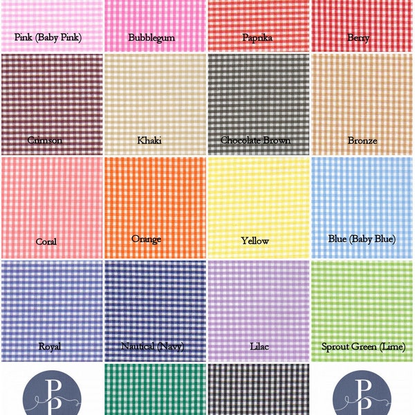 Gingham Fabric - Gingham Fabric - Gingham - Coral Fabric - Cotton Fabric - Cotton Print Fabric - Childrens Clothing - Check - Check Fabric