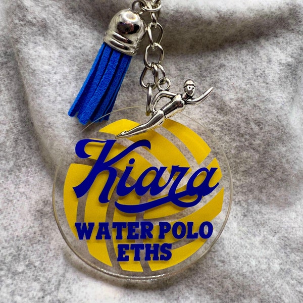 Personalized Water Polo Keychain Etsy Australia