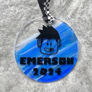 Ornament, ROBLOX Personalized Name, Christmas Gift Boy, Christmas Gift Girl, Christmas Gift Gamer, Custom Ornament, Gamer Boy, Gamer Girl