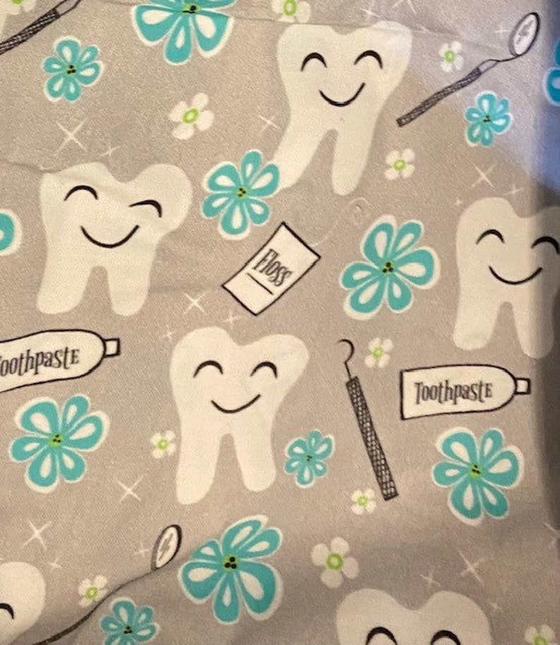 Dental/tooth Themed Surgical Scrub Caps for Men and Women Etsy