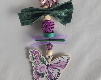 Pretty Purple Butterfly (bird toy)