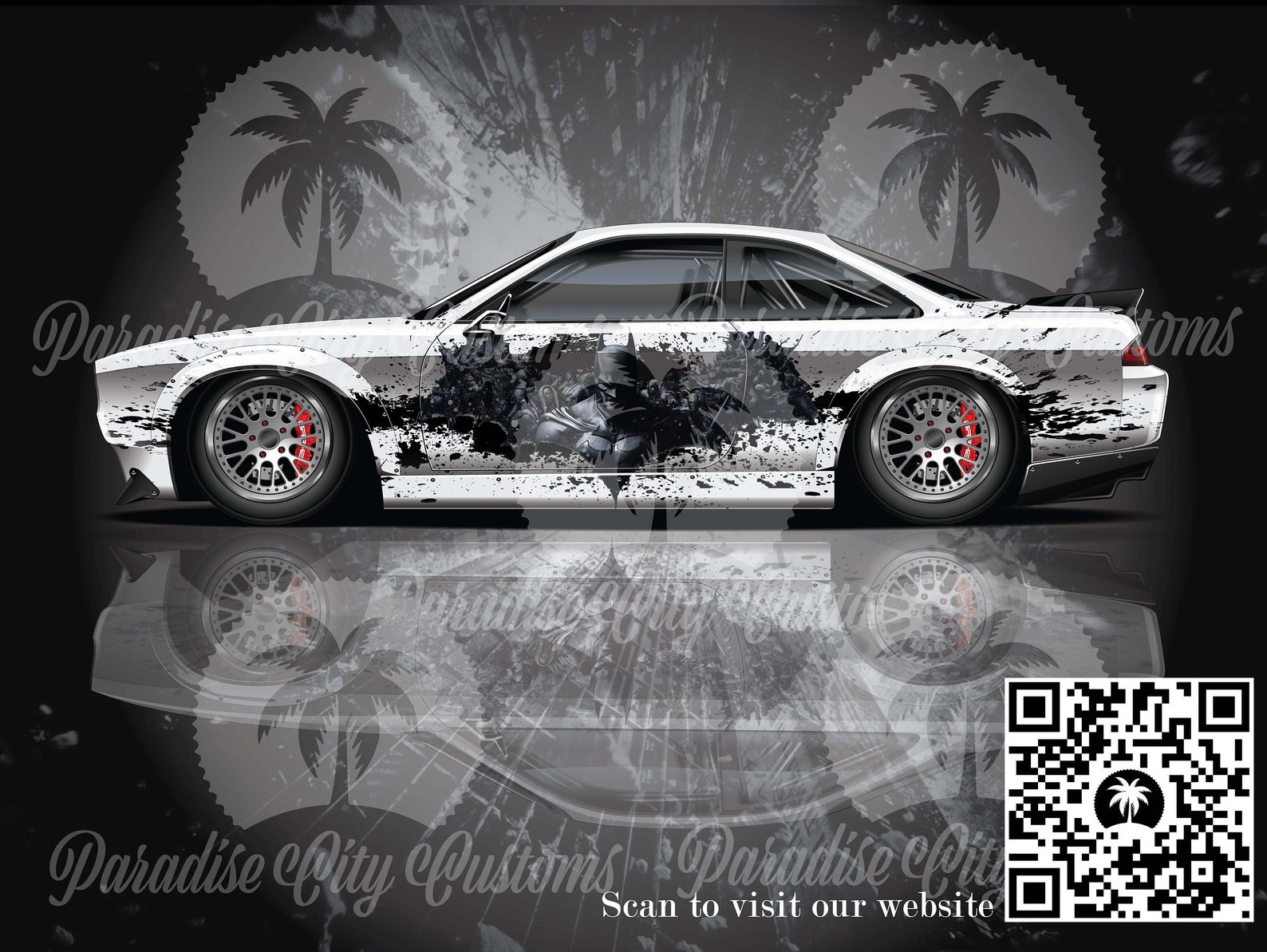 Batman Car Livery Vinyl Cast Livery Side Car Wrap Universal Etsy