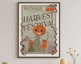 Pottsfield Harvest Festival Poster | Over The Garden Wall Art (Digital Download)