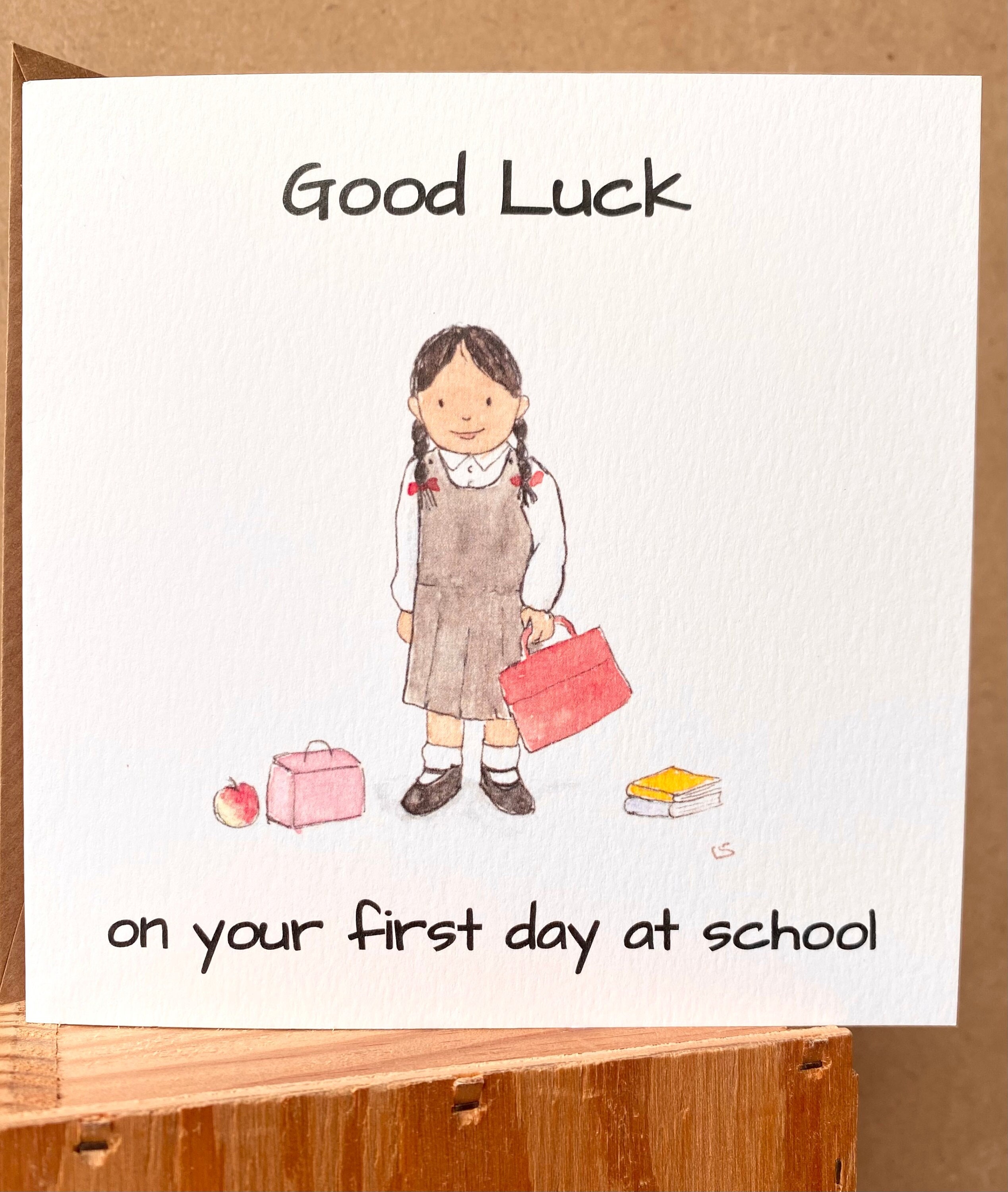 Starting school good luck card | Etsy
