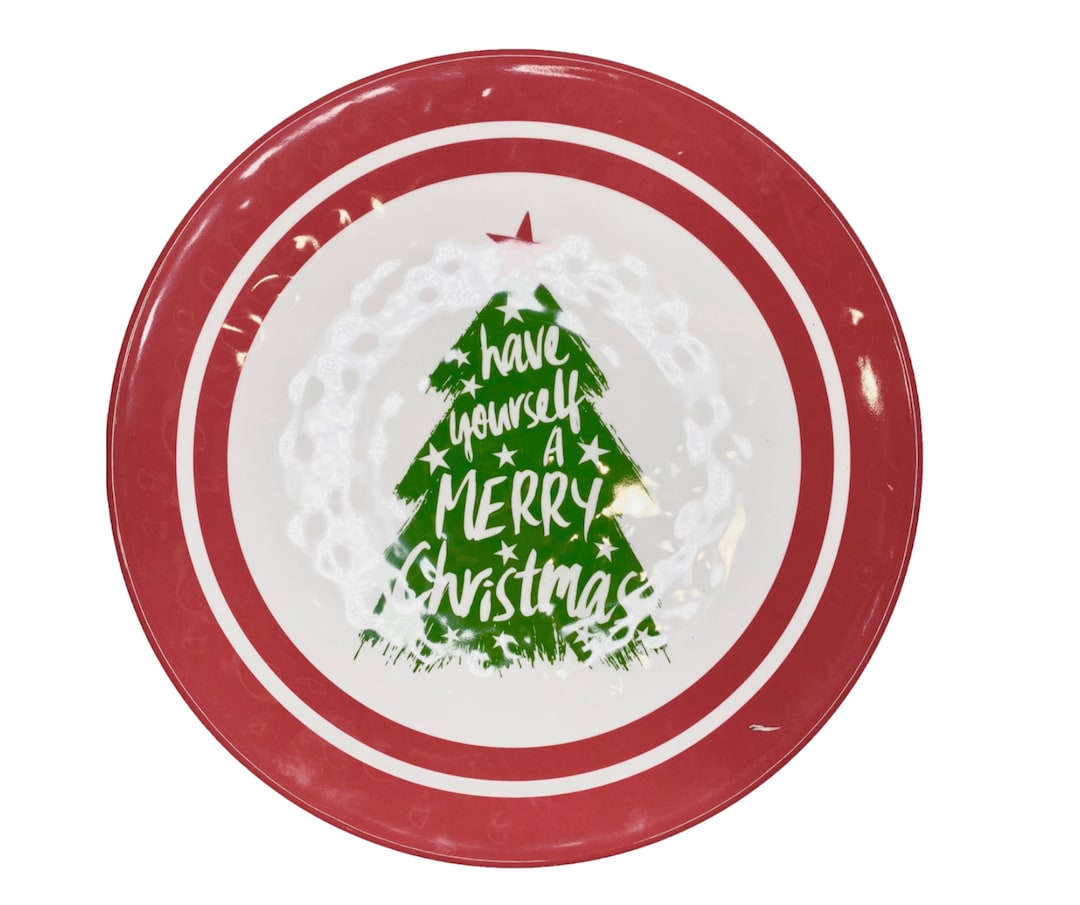 Christmas Tree Serving Tray Christmas Cookie Platter Etsy