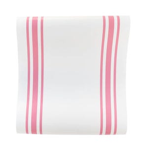 Premium Pink Striped Paper Table Runner for Easter, Parties & Showers