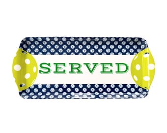 Pickleball Melamine ServingTray for Appetizers & Desserts