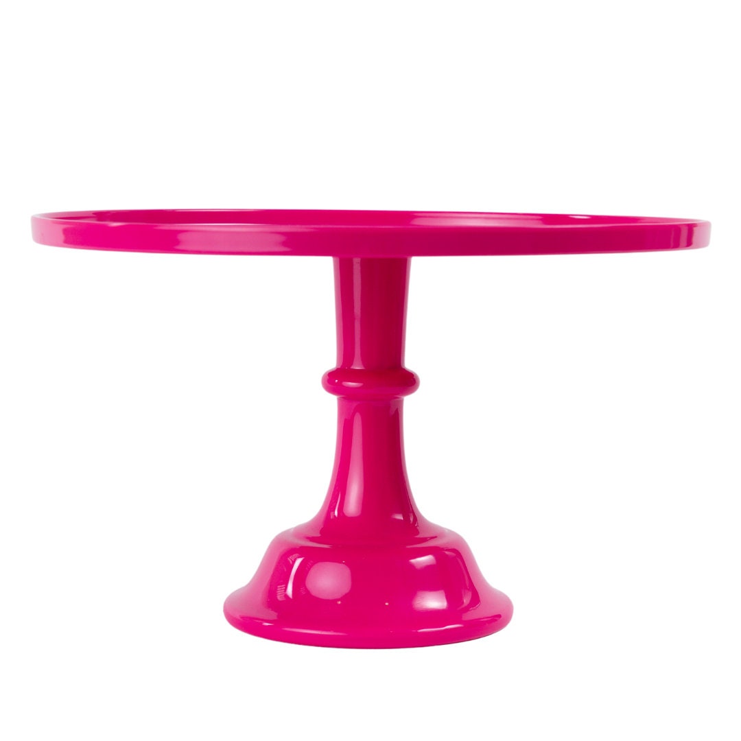 Hot Pink Pedestal Cake Stand Etsy