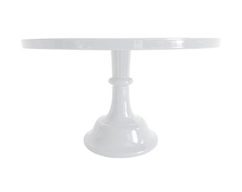 White Pedestal Cake Stand | Birthday, Graduation, Bridal Shower, Baby Shower, Wedding desserts and more | Reusable cake stand