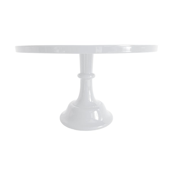 White Pedestal Cake Stand | Birthday, Graduation, Bridal Shower, Baby Shower, Wedding desserts and more | Reusable cake stand