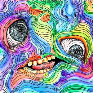 Face Melting, Rainbow - Fine Art Print