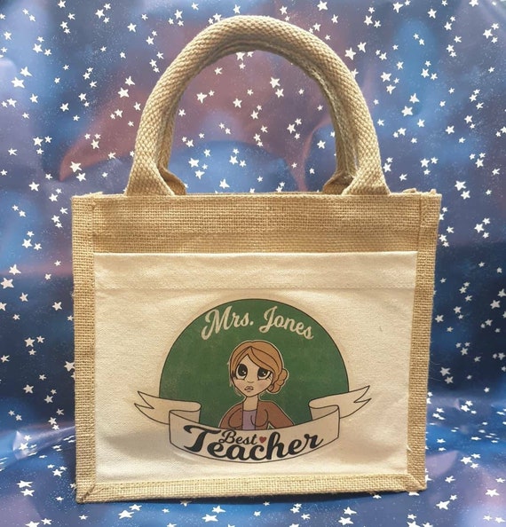 personalised teacher lunch bag