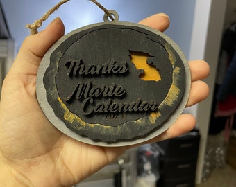 Thanks Marie Calendar, Ruining Thanksgiving, Gag Ornament, Ornament Exchange, White Elephant Gift, Marie Calendar, Pie Ornament, Christmas